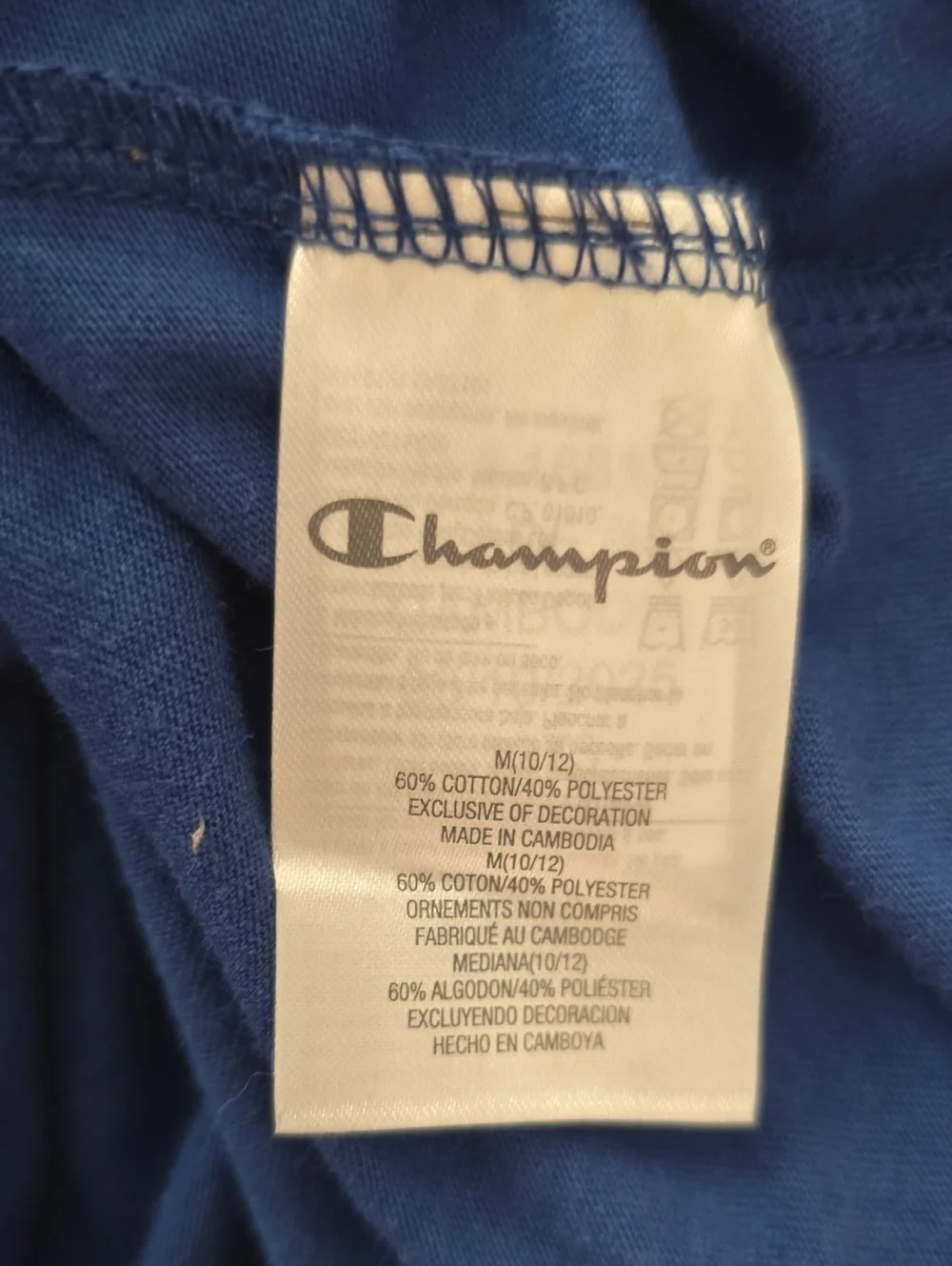 CHAMPION SIGNATURE BOYS BLUE LONG SLEEVES HOODED TEE-SHIRT & JOGGERS SIZE MEDIUM
